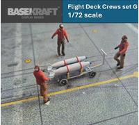 Basekraft 1/72 US Navy aereo-portaerei flight deck missile loading crew SET G