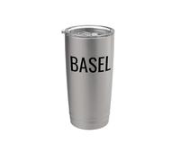 Basel Schweiz Switzerland Bicchiere termico in acciaio inox doppia parete