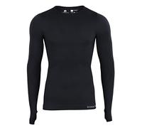 Baselayer - Maglia intima a maniche lunghe senza cuciture, calda, Nero , Medium-Large