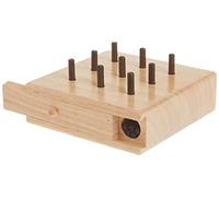 Baseline 453602 453602 - Pegboard in legno a 9 fori per migliorare la coordinazione del motore fine, la destrezza delle dita, la concentrazione e l'aumento della velocità reazionaria, modello: 12-3141