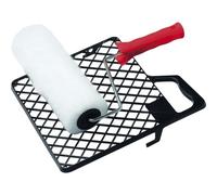 Schuller Eh'klar 20220 Set di rulli in Poliestere, 1 Rullo per Vernice e griglia di Pulizia, Nero, 25 cm