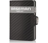 BASEMAN® Porta carte di credito con scomparto per monete, il sottile portafoglio