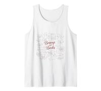 Basenji Books Doodle Drawing - Simpatico Amante dei Libri Letti Canotta