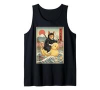 Basenji Dog Ninja Giappone Vintage Japanese Ukiyo-e Art Canotta
