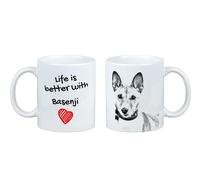 Basenji tazza con cane la vita è migliore Art-Dog
