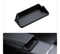 BASENOR 2025 2026 Tesla Model Y 2024-2026 Tesla Model 3 Portaocchiali da Sole per Console Centrale Scatola Portaoggetti Bracciolo in Silicone Scatola Portachiavi Porta Accessori Lnterno