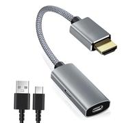 BASESAILOR Adattatore Cavo HDMI Maschio a USBC Femmina con Cavo USB C,Attrezzature per macchine Nreal air AR,Adattatore Thunderbolt 3 4K 60Hz per MacBook Pro,Mac Air,Microsoft Surface