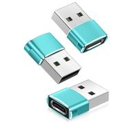 Basesailor Adattatore da USB C a USB 3 Pezzi,Tipo C Femmina A Maschio Convertitore per Apple iWatch s10,iPhone 16 15 Pro max,iPad Pro 2022 Generazione Air 4 5 Mini 6th,Google Pixel 6 XL,Kindle Fire HD