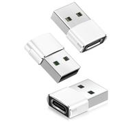BASESAILOR Adattatore per Airpods 4,Adattatore da USB C a USB 3 Pezzi,Tipo C Femmina A Maschio Connettore Cavo per Airpods 3 2 1 Pro Max