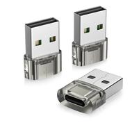 Basesailor Adattatore USB a USB C Auto 3Pezzi,Convertitore CarPlay Tipo C | Connettore Cavo Caricatore USBC Femmina USBA Maschio per iPhone Duo 18 17 17e 16 Pro,Samsung S26,Non per iPad/Magsafe/HomePod
