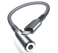 BASESAILOR Adattatore USB C a Jack 3.5mm per iPhone 17 17e 16 Pro Max Air,Connettore Cuffie DAC Tipo C 3,5mm Aux Audio per Apple 15 Plus,iPad 10 Mini 6 7,Samsung Galaxy S26 S25 S24 S23,Google Pixel 9