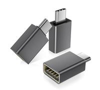 BASESAILOR Adattatore USB C a USB 3-Pezzi,Connettore USBC Maschio a USB 3.0 Femmina,OTG Tipo C Thunderbolt 3 per MacBook Pro Air,iMac,iPhone 16 16e 15,iPad,Microsoft Surface,Samsung Galaxy S25,S24