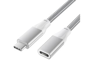 BASESAILOR Cavo Prolunga USB Tipo C 1M,Adattatore Filo Cable Type C 3.1 10Gbps Maschio a Femmina USBC,Thunderbolt 3 per MagSafe,iPhone 11 12 13 14 15 16 17 Mini Pro Max Plus,MacBook,iPad 8 9 Air 4 5