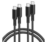 BASESAILOR Cavo USB Tipo C a C 100W 4.5M/2Pezzi,Cavi Filo Caricatore Ricarica Rapida 20V/5A PD per MacBook 2022,iPad Pro Air 4 5 Mini 6,Samsung Galaxy Z Flip5,S23,Tab S9 Ultra,Tab S9+,Tab S9