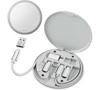 BASESAILOR Kit Adaptador Carga USB Estuche,USB a USBC Adaptador Set(6 en 1) | Multi Portátil Estuche,Cable de Carga 100W (0.3M),Convertidor USB 3.2 OTG,Tipo C a iOS Micro para iPhone 18 Pro Max Duo,S25