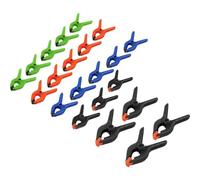 Basetech 1529585 Morsetti di fissaggio mini in kit da 22 pezzi Dimensione del