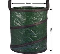 Basetech 2258734 Sacco da giardino 56 l Verde