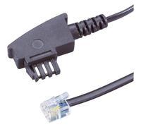 Basetech BT-1602127 Cavo Fax [1x Spina TAE-N - 1x Spina RJ11 6p4c] 6.00 m Nero
