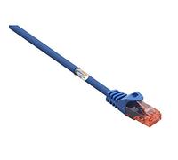 Basetech BT-1719414 - Cavo di rete RJ45, cat. 6 U/UTP, 15 m, colore: Blu con protezione antigroviglio
