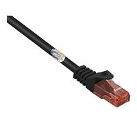 Basetech BT-2272283 RJ45 - Cavo di rete patch CAT 6 U/UTP 1,00 m nero con protezione antigroviglio antigroviglio