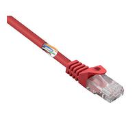Basetech BT-2304657 - Cavo di rete RJ45, CAT 5e U/UTP, 25 cm, colore: Rosso
