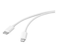 BASETECH CAVO USB 2.0 SPINA USB-C CONNETTORE APPLE LIGHTNING 1.00 M BIANCO