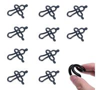 Basetousual 20 Pezzi Cinturino Elastico in Gomma per Bicicletta, Anello in Gomma per Bicicletta, Per il Fissaggio di Luci e Contachilometri (10 Lunghi + 10 Corti)