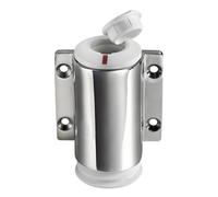 Basetta a parete inox cappuccio bianco 2 contatti - 1 PZ Osculati - 11.000.13