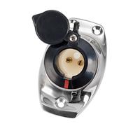 Basetta angolata a incasso inox cappuccio nero - 1 PZ Osculati - 11.000.08