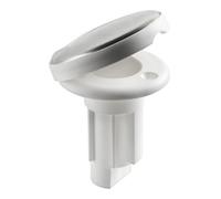 Basetta bianca incasso cappuccio inox 3 contatti - 1 PZ Osculati - 11.000.23