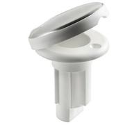 BASETTA BIANCA INCASSO CAPPUCCIO INOX 3 CONTATTI ACCESSORI BARCA NAUTICA