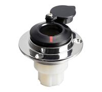 Basetta dritta a incasso inox cappuccio nero - 1 PZ Osculati - 11.000.06