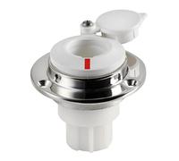 Basetta dritta incasso inox cappuccio b.co x aste - 1 PZ Osculati - 11.000.05