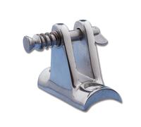 Basetta inox concava per tendalini con perno sfilabile