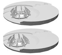 Basetta Miniatura 25mm Design Strada Affilata per Wargame Sci-Fi Fantasy Tavolo