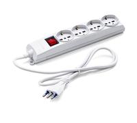 Basetta multipresa universale Master per 4 prese con interruttore 72490