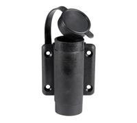 Basetta nylon nera a parete 2 contatti - 1 PZ Osculati - 11.000.18 - 1100018