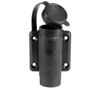 Basetta nylon nera a parete 3 contatti - 1 PZ Osculati - 11.000.16 - 1100016