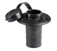 Basetta plastica nera incasso piano 2 contatti - 1 PZ Osculati - 11.000.04