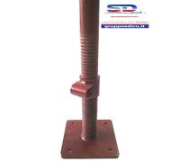 BASETTA REGOLABILE A VITE PER PONTEGGIO CM.50 PIEDE IMPALCATURA BASE SUPPORTO