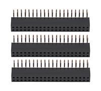 Basette Ad Angolo Retto a Doppia Femmina 2x20 Pin a 3 Pezzi per - Connettori Presa con Passo 2,54 Mm