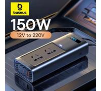 Baseus Car USB Tipo C Caricatore rapido 150W Car Inverter DC 12V a AC 220V Versione UE Auto Power Inversor per adattatore di alimentazione per auto