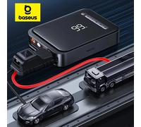Baseus 2 in 1 Avviatore di emergenza per auto con compressore d'aria per auto 1000A Dispositivo di avviamento per batteria booster per auto per avviamento di emergenza automatico