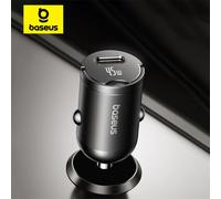 Baseus 45W Mini Caricabatteria per auto QC PD PPS UFCS Ricarica rapida 12-24V Accendino per auto USB-C Tipo C Caricatore per Samsung Xiaomi iPhone