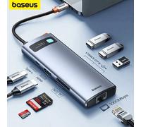 Baseus 4K 60Hz Hub USB C tipo C a porta Ethernet adattatore PD 100W per Macbook Pro USB 3.0 Hub accessori per Tablet Laptop 8-in-1 Hub