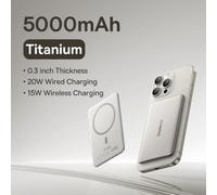 Baseus 5000Mah Banca Di Potere Magnetica 15W Wireless 20W Ricarica Cablata Power