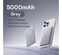 Baseus 5000Mah Banca Di Potere Magnetica 15W Wireless 20W Ricarica Cablata Power