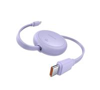Baseus 60 W PD 3 A QC 4.0 Mini USB C a USB C, 4 livelli di lunghezza, portatile, facile da riporre, per iPhone 16 15 Samsung iPad