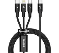 Baseus Accessori Marca Modello Multikabel Rapid USB-C 3W1 Micro USB/Lightning/USB-C, 20 W, 150 cm Nero