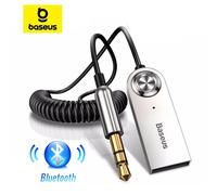 Baseus Adattatore Bluetooth AUX per auto Cavo Dongle jack da 3,5 mm Kit vivavoce per auto Trasmettitore audio Ricevitore Bluetooth 5.0 automatico
